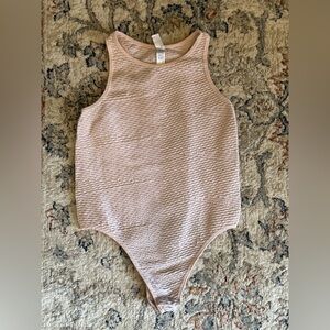 Urban Outfitters Blush Textured Bodysuit